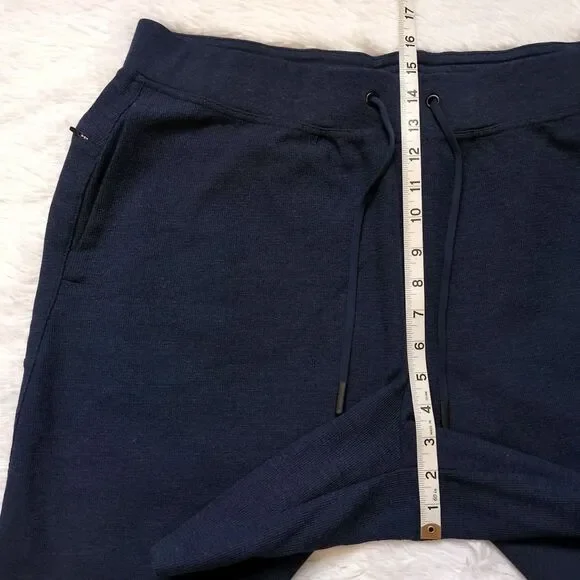 RVCA Cable Waffle Shorts Navy Blue Knit Mens XL - Picture 6 of 10